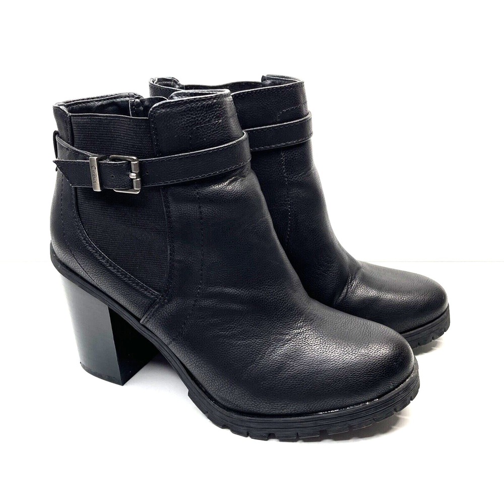 Circus By Sam Edelman‎ Heeled Black Y2K Ankle Boots Booties Womens Size 9